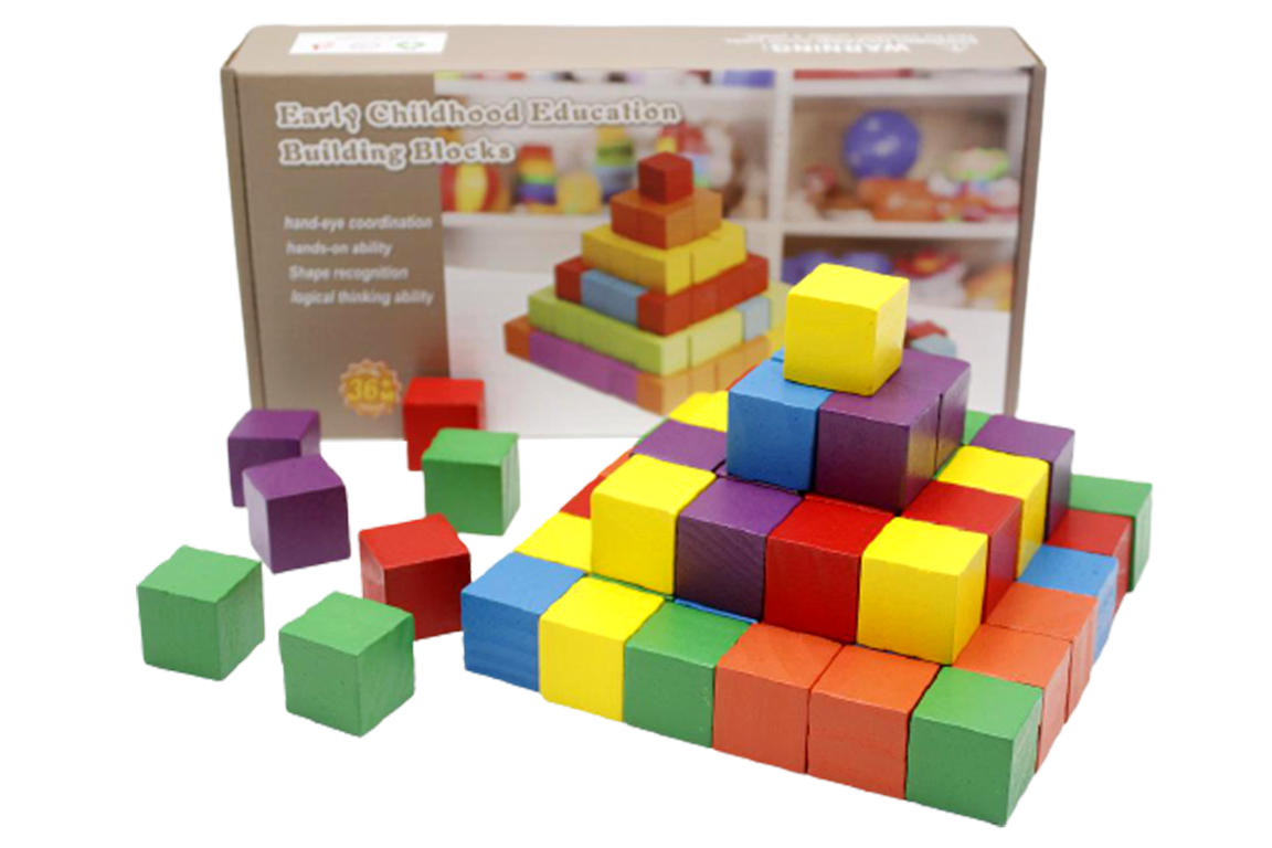 Wooden Early Childhood Education Building Blocks (KC2826)